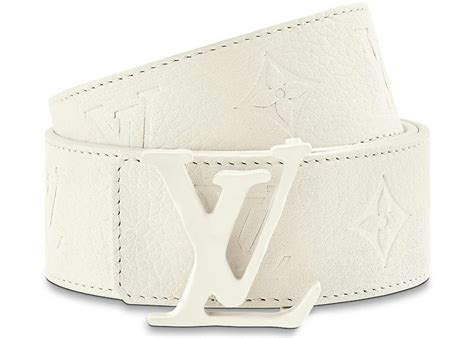 lv initiales 40mm white|Louis Vuitton Initials Shape Belt Monogram 40MM .